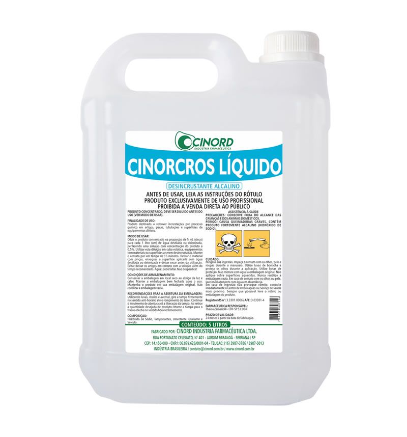 Cinorcros Lquido (Hidrxido de Sdio)